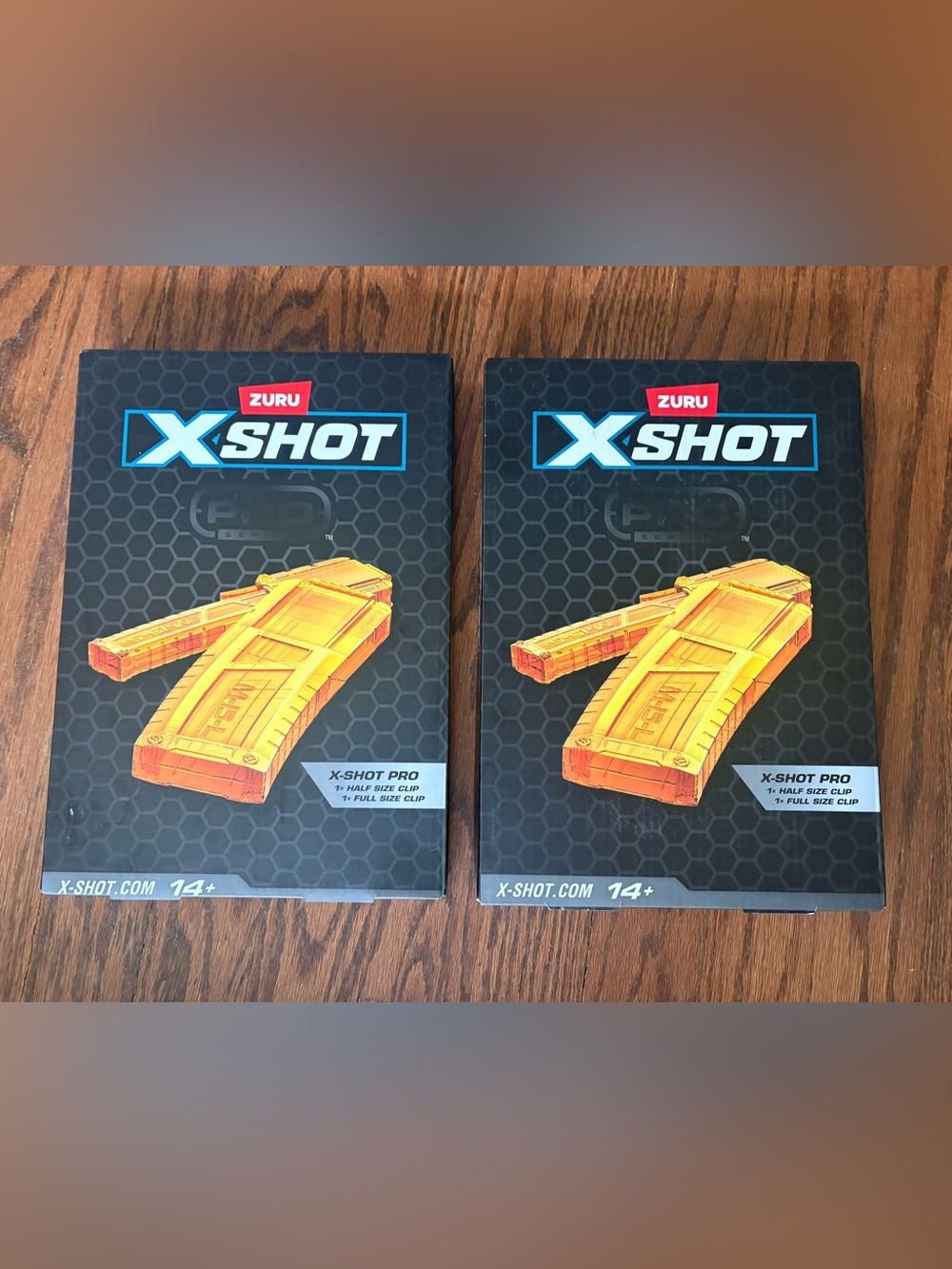 Zuru X-Shot. X Shot Pro 1 Half Clip And 1 Full Clip. Clips Only . Set of 2